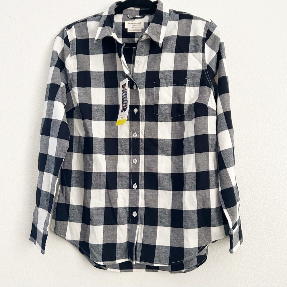 NWT Weatherproof Vintage Buffalo Black and White Flannel | Size S - Picture 3 of 7
